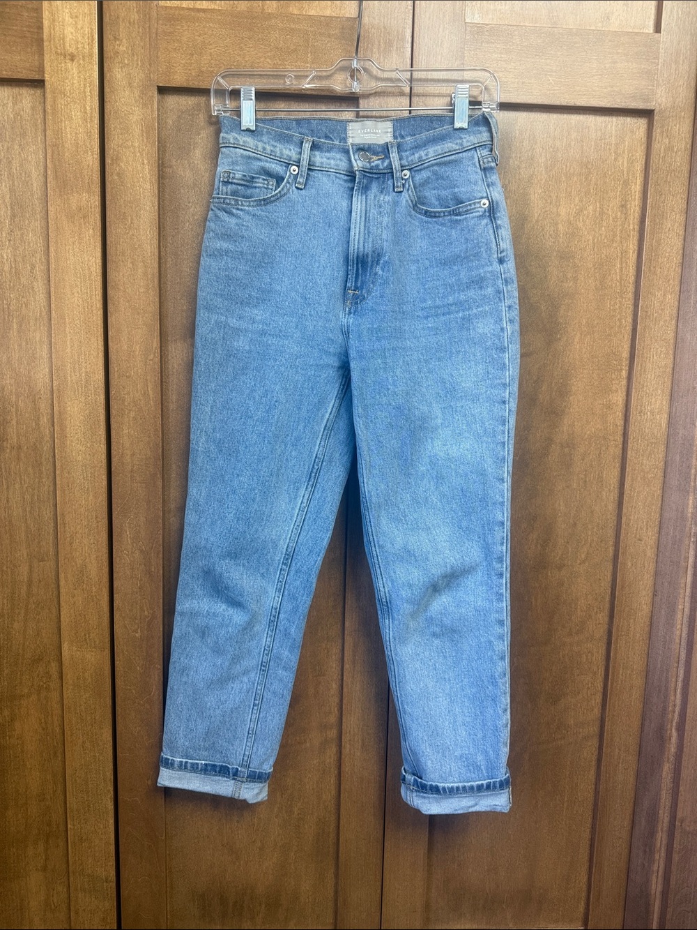 Everlane Cheeky Jean High-Waist Light Blue Jeans 24 Crop